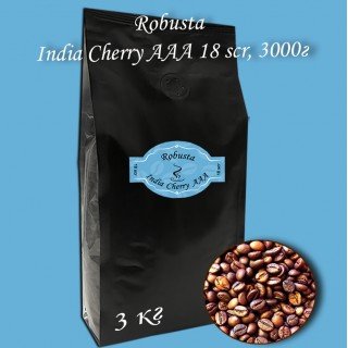 Кава зернова Robusta India Cherry AAA 19scr C.B. 3000 г